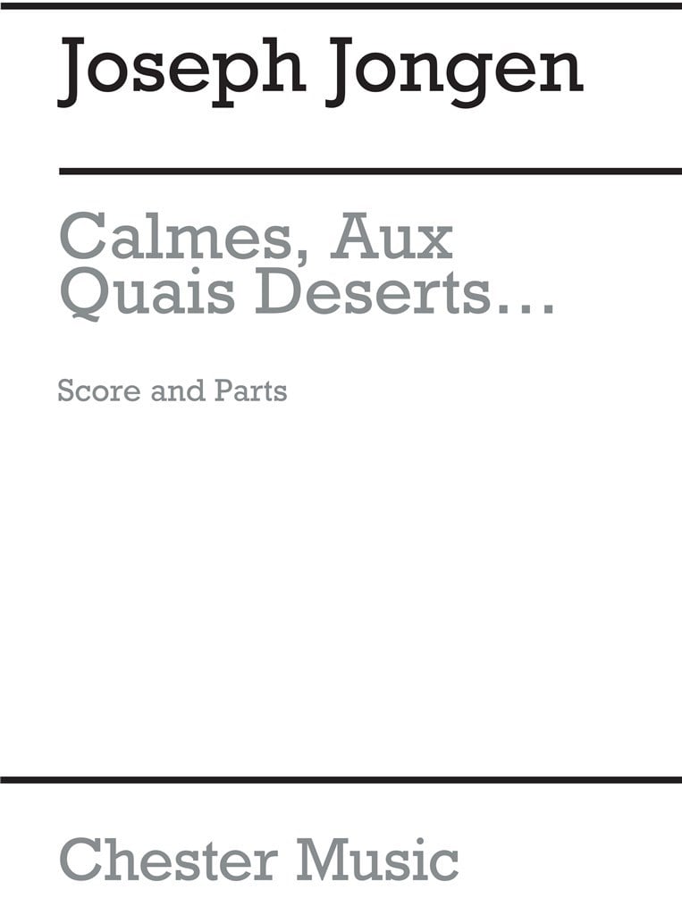 Calmes, Aux Quais Deserts Voice/String 4tet